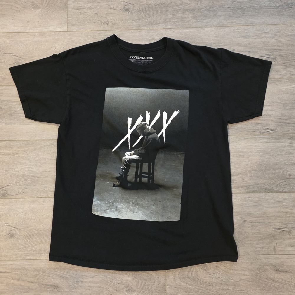 XXXTENTACION T Shirt Mens Large Black Rap Hip Hop Concert Tour 2020 Memorial L